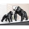 Gilde Figur, Gorilla, Kunstharz, schwarz, VE 1, L. 29 cm, Anteprima dell’immagine prodotto 2