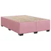 Boxspringbett mit Matratze Rosa 140x190 cm Samt Produktbild-Vorschau 5