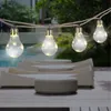 LED Solar Lichterkette, 10x Glühbirnen, Hanfseil, L 570 cm Produktbild-Vorschau 9