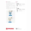 Diagrams illustrating the function and dimensions of a Giacomini automatic float vent. Produktbild-Vorschau