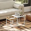 HOMCOM 2er-Set Couchtisch, Eckiger Beistelltisch, Produktbild-Vorschau 6