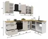 Eckküche - 260x170 cm - Beige Matt - MDF - mit beiger Produktbild-Vorschau 11