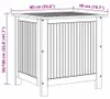 vidaXL Záhradný úložný box 60x50x106 cm z masívneho dreva Náhľad obrázku produktu 11