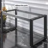 2er-Set MORENA | Barhocker&Hochbank Kufe | Schwarz | Füße: Produktbild-Vorschau 5