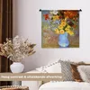 MuchoWow® Wandteppich Wandbehang Vase mit Gänseblümchen und Produktbild-Vorschau 2