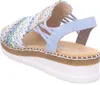 Rieker Damen Sandalette Blau/Bunt Voir les images du produit 22