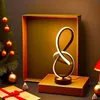 LED Tischlampe Spiral Design, für Schlafzimmer, Büro, Produktbild-Vorschau 8