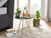 Tavolo pieghevole in vero marmo verde 38x38x44cm tavolo Anteprima dell’immagine prodotto 2