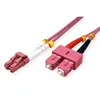 VALUE LWL-Kabel 50/125µm OM4, LC/SC, LSOH, violett, 1 m Produktbild-Vorschau 2
