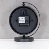 Tischuhr H20cm Schwarz Gold Metall Vintage Retro Metalluhr Produktbild-Vorschau 7