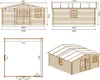 Gartenhaus Kaunas mit Veranda-Option 500 x 500 cm Produktbild-Vorschau 7