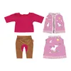 Puppen-Reiter-Outfit Lina, 3-teilig, Gr. 28-35 cm Produktbild-Vorschau 2