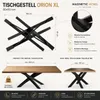Magnetický rám stolu Mobel (černý, 150x81xH71 cm) Orion Náhled obrázku produktu 3