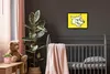 MuchoWow® Gerahmtes Poster Wolf - Gelb - Raubtier 80x60 cm Produktbild-Vorschau 3