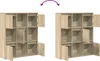 vidaXL Bücherregal Sonoma-Eiche 89x24x101,5 cm Produktbild-Vorschau 7