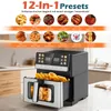 Dual Heat Airfryer 11L XXL, Heißluftfritteuse mit Doppeltem Produktbild-Vorschau 2