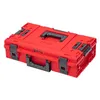 A red and black modular tool case is shown against a white background. Produktbild-Vorschau