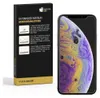 A product box and a smartphone with a screen protector applied. Produktbild-Vorschau