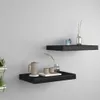Półki Ścienne, 2 Szt., Czarne, 40X23X3,8 Cm, Mdf Lumarko! Podgląd zdjęcia produktu 18