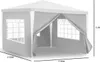Clanmacy 3 x 3 m gazebo da giardino con 4 pannelli laterali Anteprima dell’immagine prodotto 2