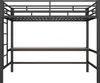 OKWISH Lit Mezzanine 90x200 cm - Lit Ado en Métal avec Voir les images du produit 5