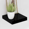 vidaXL Schweberegal Hochglanz-Schwarz 23x23,5x3,8 cm MDF Produktbild-Vorschau 4