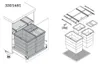Popelnice Hailo 3301681 Allegro 430, sada 2x13 + 28 litrů, Náhled obrázku produktu 7