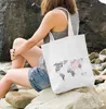 Jutebeutel Weltkarte Wasserfarben Watercolor World Map Produktbild-Vorschau 3
