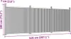 vidaXL Zaunelement Grau 526x186 cm WPC Podgląd zdjęcia produktu 6