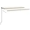 The Living Store Markise Manuell Einziehbar mit LED 450x300 Produktbild-Vorschau 3