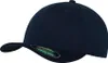 A navy blue FLEXFIT cap shown from the side. Produktbild-Vorschau