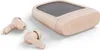 A pair of pink wireless earbuds and their charging case are displayed on a white background. Anteprima dell’immagine prodotto