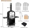 KOMFOTTEU Pizzaofen Outdoor mit 2 Schichten, tragbarer Produktbild-Vorschau 7