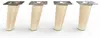 4x sossai Holzfüße rund - schräge Ausführung 10cm Buche Produktbild-Vorschau 2