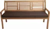Bankkissen 120×60×7 cm braun – Sitzkissen für Gartenbank Produktbild-Vorschau 1