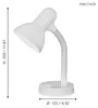 Lampada Da Tavolo Classico Basic Policarbonato Bianco 1 Anteprima dell’immagine prodotto 4