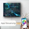 WordClock Jupiter Dark Forest - elegante Wortuhr in Deutsch Produktbild-Vorschau 15