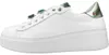 Damen Sneaker Pia302a aus Leder in Weiß mit Plateausohle Produktbild-Vorschau 2
