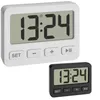 Two digital alarm clocks, one white and one black, are shown against a white background. Anteprima dell’immagine prodotto