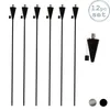 Garten Feuerfackel - Öl / Paraffin schwarze Laterne - 146 Produktbild-Vorschau 1