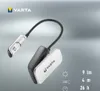 A VARTA LED book light is shown against a gradient background with product specifications. Anteprima dell’immagine prodotto