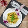 servizio da 12 pezzi Viola in porcellana 6 persone piatto Anteprima dell’immagine prodotto 3