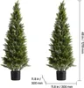 VEVOR Cedro topiario artificiale, set di 2, 1219 mm, pianta Anteprima dell’immagine prodotto 8