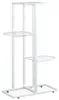 vidaXL Présentoir à fleurs 4 étages 43x22x76 cm Blanc Métal Voir les images du produit 9