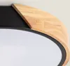 LED Deckenleuchte 36W Rund Holz und Aluminium Ø500 mm CCT Produktbild-Vorschau 4
