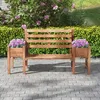 Outsunny Gartenbank 2-Sitzer Sitzbank Holzbank Balkonbank Produktbild-Vorschau 7