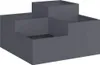 vidaXL Vaso da giardino antracite 80 x 80 x 48 cm acciaio Anteprima dell’immagine prodotto 1