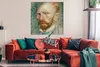MuchoWow® Poster Selbstporträt - Vincent van Gogh 100x100 Produktbild-Vorschau 2