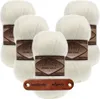5 x ALIZE Angora Gold Simli 01 Cream mit Label Produktbild-Vorschau 1