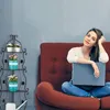 Relaxdays Kovový regál na květiny, 4patičkový regál na Náhled obrázku produktu 5
